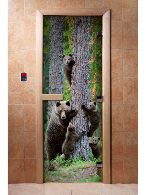 Дверь с фотопечатью "Животный мир"