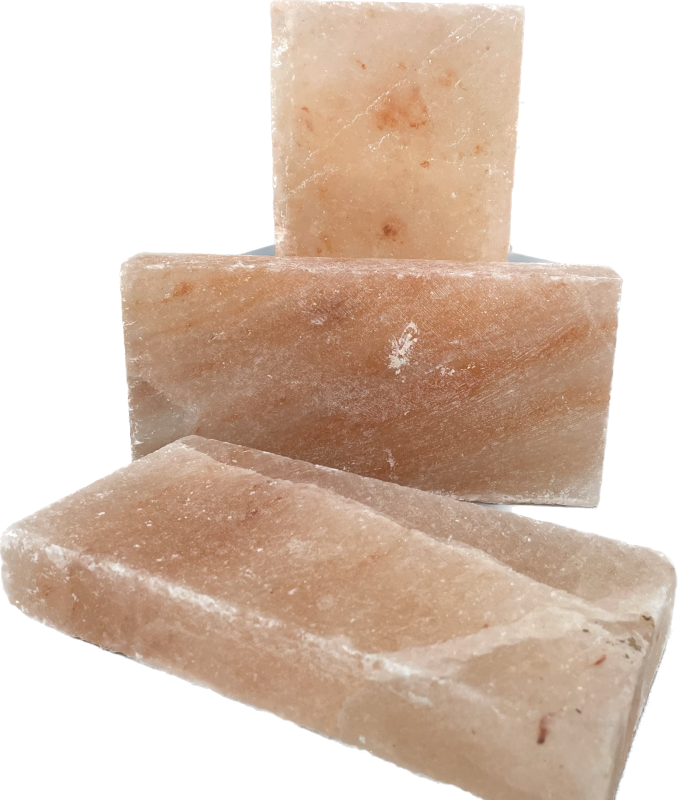 Плитка из Гималайской соли шлифованная с пазом
