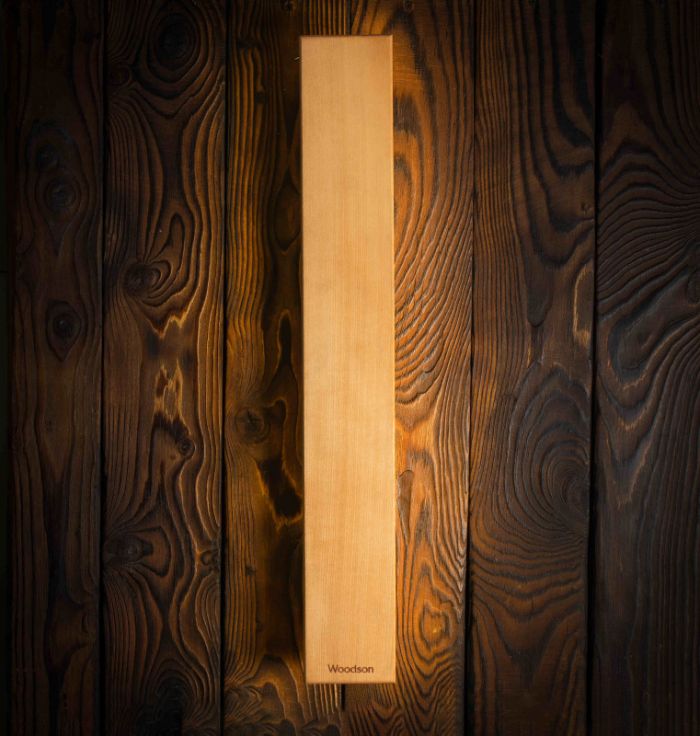 Светильник угловой со светодиодной лентой, Woodson  700*100, липа